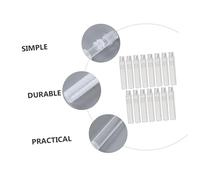 TOGEVAL 15pcs Transparent Plastic Chalk Holders Ergonomic Dust Covers Preventing Breakage for Chalkboard Use Smooth Texture Storage Clips Protect Hands and Save Chalk