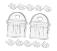 TOGEVAL 15pcs Transparent Type-c USB Port Dust Plugs Phone Charging Port Protectors Anti-dust PVC Covers Prevent Damage and Dirt for Smartphones Tablets