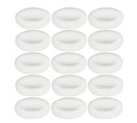 TOGEVAL 15pcs Trumpet Valve Finger Button Set White Shell Valve Caps Trumpet Finger Tools Replacement Parts for Brass Instrument Players and Musicians