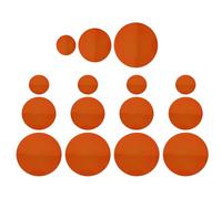 TOGEVAL 15pcs Warm Light Filter Sheets for LED Downlights Translucent Adhesive Light Tint Film Set with Red Film for Home and Photography Use