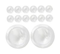 TOGEVAL 15pcs White Shell Trumpet Finger Button Caps Set with Broad Compatibility and Stable Operation, Musical Instrument Accessories for Trumpet Players