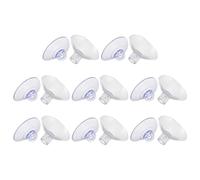 TOGEVAL 16PCS Cat Window Hammock Suction Cups Round PVC Heavy Duty Screw Thread Replacement for Glass Door Perch Enhanced Grip Fit for Indoor Cat Beds
