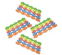 TOGEVAL 180pcs Colorful Transparent Golf Ball Markers Round Alignment Discs for Easy Ball Spotting Wind-resistant Low Profile Marking Tools for Tournaments Group Practice and Golf Party