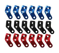 TOGEVAL 18pcs Aluminum Alloy Tent Rope Buckles Wind Stopper for Camping and Climbing Outdoor Awning Cord Fasteners Sturdy Guy Line Accessories Random Color