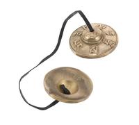 TOGEVAL 1pair Nepalese Finger Cymbals Tingsha Bells for Meditation Yoga and Sound Healing Cultural Musical Instrument for Mindfulness Practice and Music Education