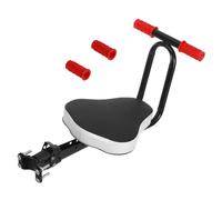 TOGEVAL 1PC Adjustable Foldable Front Seat Chair for Bikes Durable Electrocar Front Loading Seat with Comfortable Widened Pad Easy Installation for Family Trips Black