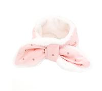 TOGEVAL 1pc Adorable Adjustable Pet Scarf Warm Thickened Neckerchief for Dogs and Cats Soft Plush Material Neck Collar for Pets Heart Design