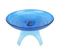 TOGEVAL 1Pc Blue Flying Saucer Wheel Non Run Disc Exercise for Hamsters Hedgehogs Small Pets for Healthy Exercise Nail Training