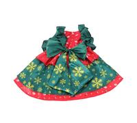 TOGEVAL 1pc Cat Xmas Costume Dress Lightweight Christmas Pet Outfit Snowflake Pattern for Spring Autumn and Wear for Holiday Celebrations and Daily Use Fits Cats Chest Back