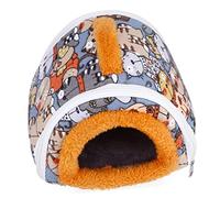 TOGEVAL 1pc Detachable Hamster Sleeping Bed Soft Canvas Pet Nest Warm and Breathable House for Guinea Pigs and Pets for Indoor Use