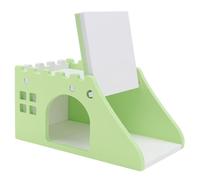 TOGEVAL 1pc Hamster Wooden Nest Cozy Door for Hamsters and Animals Easy to Clean and Move Hideout and Plaything Viewing Platform Random Style