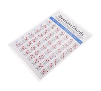 TOGEVAL 1Pc Mandolin Chord Chart Poster Lightweight Practical Chord Diagram for Beginners Teachers Musical Instrument Supplies for Learning Mandolin Techniques