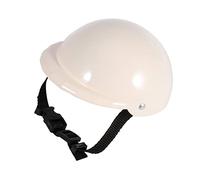 TOGEVAL 1pc Pet Puppy Dog Helmet Safety Hat Sun Rain for Dogs Soft Padded Design for Supplies White
