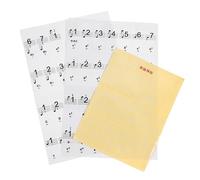 TOGEVAL 1pc Piano Keyboard Sticker for Beginners Key Black White Note Labels Practical Introductory Tool Easy Application Thin Design Minimizes Sound Distortion