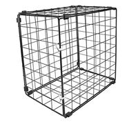TOGEVAL 1pc Practical Cat Cage Foldable Iron Pet Cage for Car Portable Cat Play Tent Enclosures Black Small