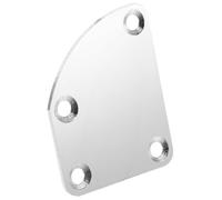 TOGEVAL 1set Electric Guitar Neck Joint Plate Curved Design for Enhanced Structural Strength Bass Guitar Neck Plate Screws for Easy Installation