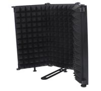TOGEVAL 1set Foldable Microphone Isolation Shield Multi Sound Absorption Panels for Professional Recording Anti-reverberation Mic Filter for Studio and Home Use