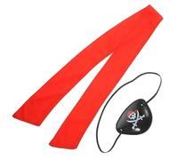 TOGEVAL 1Set Pirate Cosplay Accessories Halloween Costume with Eye Patch Bandana and More for Cosplay Parties and Halloween Dress Up