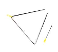 TOGEVAL 1Set Triangle Instrument Hand Percussion Music Tool for Rhythm and Music Enlightenment Safe Durable Design for Fun and Education