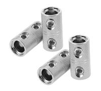 TOGEVAL 2 Pair Brass Wire Splice Connectors for Car Audio and Home Systems Reliable Crimp Couplers for Audio Wires Easy Installation Electrical Connectors for Automotive Amplifier Ground