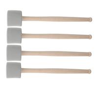 TOGEVAL 2 Pairs Bass Drum Drumsticks Portable Wooden Handle Eva Foam Head Well-polished Handle Percussion Instrument Accessories for Playing Bass Drum