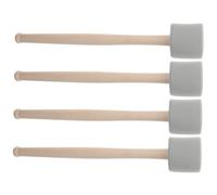 TOGEVAL 2 Pairs Drum Mallet with Eva Foam Head and Wood Handle, Well-polished Handle and Comfortable Grip, for Playing Snare Drum and Percussion Instruments, Sturdy Percussion Sticks