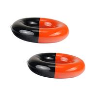 TOGEVAL 2 Pcs Golf Weighted Swing Rings for Training Warm-up Steel Rubber Golfing Accessory Scratch-resistant Over Grip Shaft Fit for Woods and Irons Swing Alignment and Skills