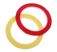 TOGEVAL 2 Rolls Violin Fingerboard Tape for Beginners, Cello Fingerboard Guide Sticker, 3mm Red and Yellow Tape for Violin and Cello Finger Position Learning, Music Practice Accessory