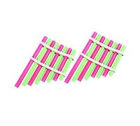 TOGEVAL 2 Set DIY Homemade Panpipe Educational Science Experiment for Students Plastic and Metal Musical Instrument Kit Lightweight Portable Pan Flute for Childrens Learning and Fun
