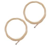 TOGEVAL 2 Sets Cello Bow Hair Replacement for Violin Erhu String Instruments Natural Horsehair for Orchestra Practice Repair and Maintenance Suitable for Various Climates and Professional