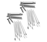 TOGEVAL 2 Sets Diy 8-key Mini Thumb Piano Kalimba for Beginners and Adults, Small Portable Finger Piano Diy Kit with Crystal Keys, Unfinished Kalimba for Music Learning and Practice