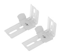 TOGEVAL 2 Sets L Shape Brackets for Vertical Blinds Iron Mounting Clips for Window Blind Replacement Home Bracket Supply Outside Vertical Window Treatment