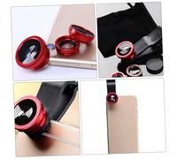 TOGEVAL 2 Sets Mobile Camera Kit Fish Eye Macro Wide Angle Clip for Phone Camera
