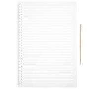 TOGEVAL 2 Sets Multi-Functional Straight Ruler 30-Grid Stencil, 0.9cm Spacing Writing Line Guide for Exam Answer Sheets and Journaling Templates