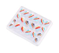 TOGEVAL 2 Sets Rainbow Cloud False Nail Tips Cute Cartoon Artificial Nails for Manicure DIY