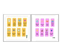 TOGEVAL 2 Sheets PVC Glow the Dark Light Stickers for Home and Dorm, Easy to Paste Luminous Labels Simple Design, Nighttime Wall Decoration and Home Improvement Helper