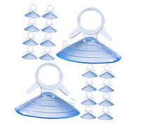 TOGEVAL 200pcs Clear Automotive Suction Cups with Loops for Car Window Sunshade Mini Suction Holders for Windshield Glass Doors Mirrors Kitchen and Bathroom Use