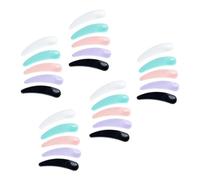 TOGEVAL 200Pcs Cosmetic Mask Scoops Facial Cream Scoops Practical Beauty Tool for Women with Pink White Black Blue Purple Each