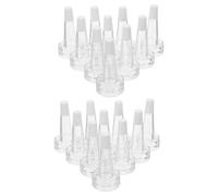 TOGEVAL 200pcs Dropper Bottle Caps Ampoule Trumpet Tips Lab Vial Dropper Nozzle for Liquid Storage and Experimentation