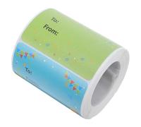 TOGEVAL 200Pcs Happy Birthday Stickers Roll Self-Adhesive Seal Label Stickers for Party Decorations Multi-Function Birthday Tag for Students and Household Use