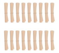 TOGEVAL 200pcs Writable Kraft Paper Mini Scrolls with Golden Ring for Valentine’s Wish Notes, Party Decor, and Wishing Bottles - Handwritten Message Tags for Wedding and Lucky Jar Use