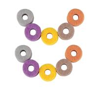 TOGEVAL 20Pcs Assorted Colour Drum Kit Cymbal Mats Felt Pads Practical Universal Cymbal Protective Pads Soft Silencing Drum Set Accessories