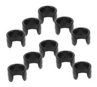 TOGEVAL 20pcs Black Speaker Pole Wire Clamps for Microphone Cable with 20mm Wire Diameter, Lightweight Plastic Clips Preventing Tripping Hazards, for Live Streaming Setup and Travel