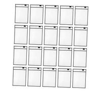 TOGEVAL 20pcs Clear Plastic Document Holders Dry Erase Pockets Reusable Heavy Duty Wall Hanging File Folders for School Teachers Classroom Office Supplies