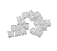 TOGEVAL 20pcs Clear Plastic Fake Ice Cubes Transparent Simulation Decor for Bar Photography Props Lightweight Reusable Cubes with Realistic Shine and Elegant Texture