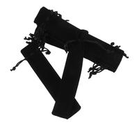 TOGEVAL 20pcs Double Velvet Drawstring Pen Bags Spacious Portable Pencil Cases with Secure Closure for Office School Travel Stationery Storage