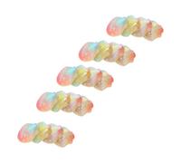 TOGEVAL 20Pcs Gradient Color Shell Charms DIY Phone Case Decor Accessories Lightweight Sea Shells for Crafting and Embellishment Random Color