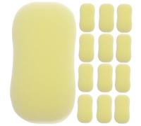 TOGEVAL 20PCS Hairdressing Neck Duster Sponges Comfortable Hair Cutting Cleaning Brush for Salon and Home Use Practical Yellow Sponge Tools for Broken Hair Removal