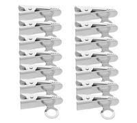 TOGEVAL 20pcs Lavalier Microphone Clips Adjustable Metal Lapel Mic Holders for Podcasting Public Speaking Ties Shirts Suits