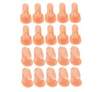 TOGEVAL 20pcs Manicure Fake Finger Training Tool Realistic Flexible Simulation Fingers for Nail Art Practice for Beginners Professionals Manicure Supply